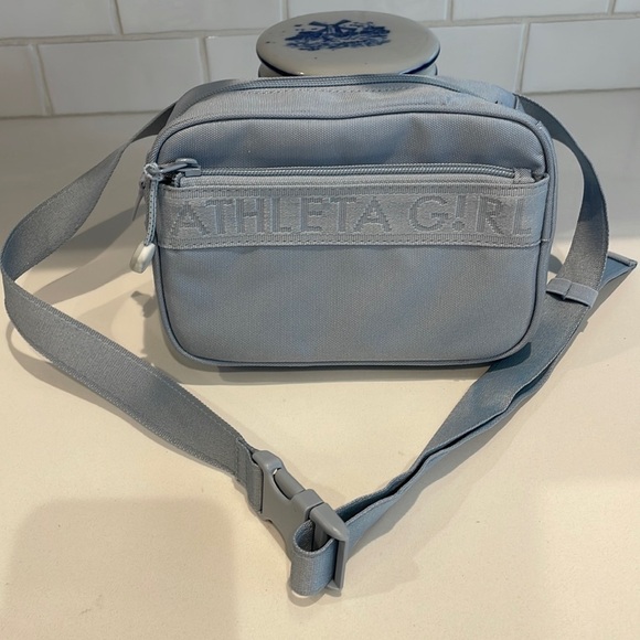Athleta Girl Light Blue Waist—Crossbody Bag—Pretty & Roomy!! New Without Tags! - Picture 1 of 6